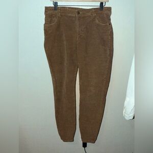 Toad & Co Brown Corduroy Pants Straight Leg Size 12